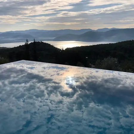 Infinity Pool Panoramic View In Akyaka - Ula Villa *